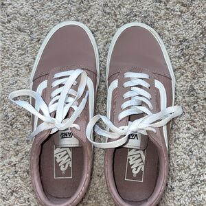 Vans Old Skool Sneakers in Mauve Pink and White